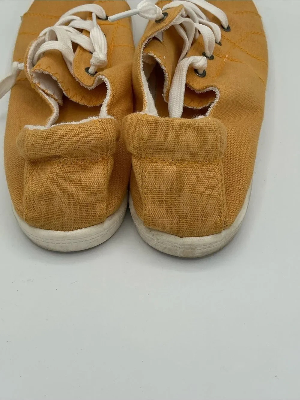 Weeboo Mustard Yellow Canvas slip on  Sneakers size 9 worn once